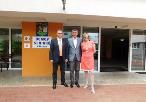 Ministr financí a místopředseda vlády Andrej Babiš navštívil náš domov